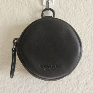 Coach Black Leather Coin Purse